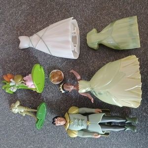 Clippable Disney Princesses doll set of Tiana and her prince Naveen
